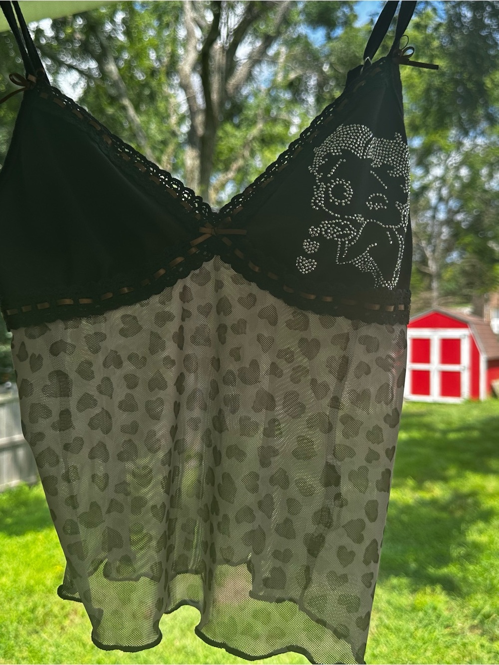 Mesh Betty Boop Cami